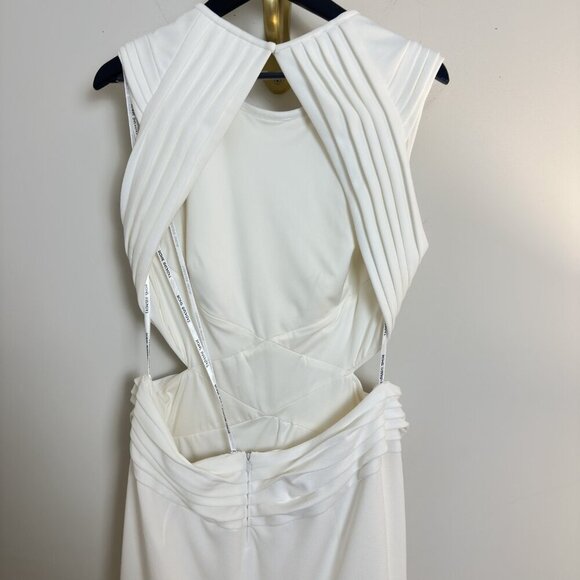 TADASHI SHOJI Tenney Maxi Evening Dress in White Size X-Large - Picture 6 of 9